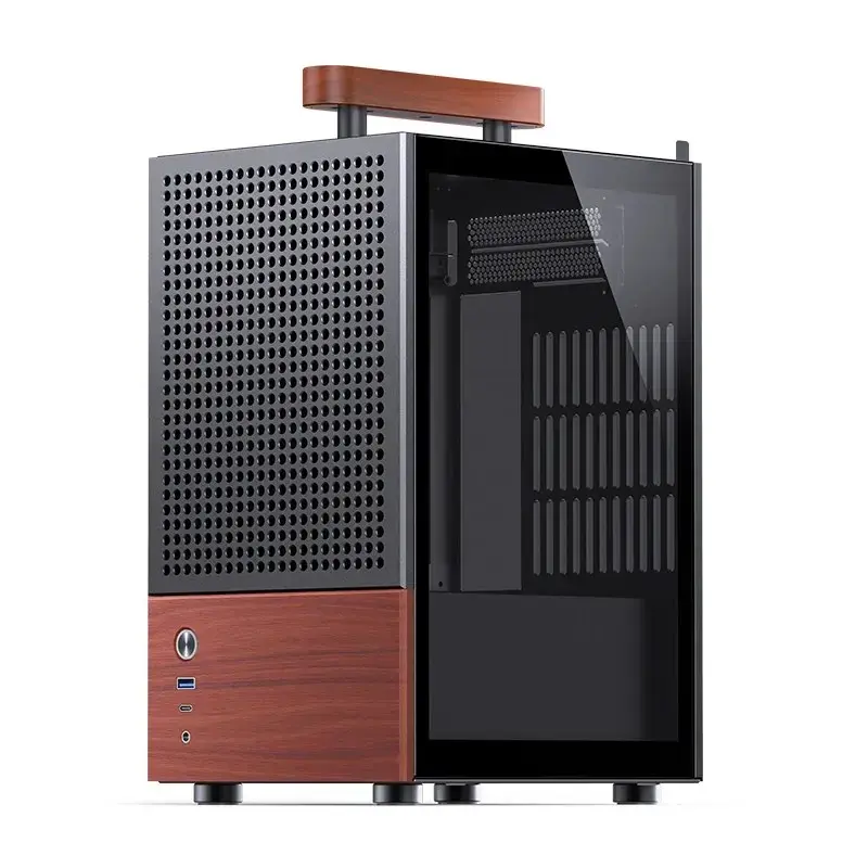 Κουτί PC Jonsbo T6, Mini-Tower, Mini-ITX, Μαύρο