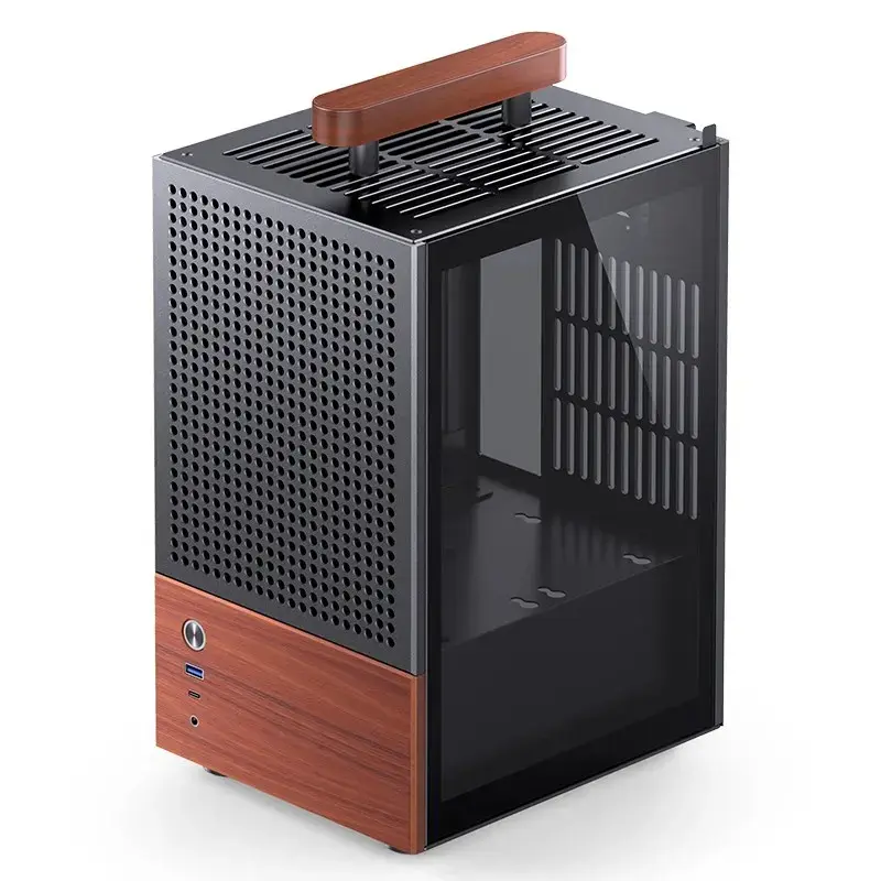 Κουτί PC Jonsbo T6, Mini-Tower, Mini-ITX, Μαύρο