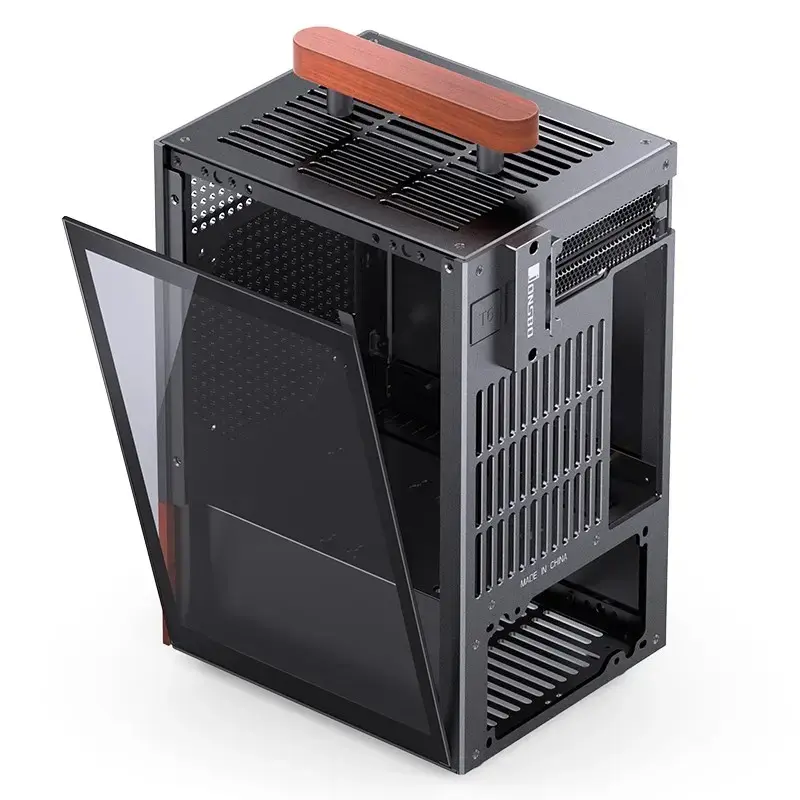 Κουτί PC Jonsbo T6, Mini-Tower, Mini-ITX, Μαύρο