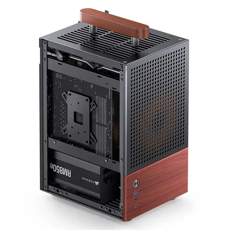 Κουτί PC Jonsbo T6, Mini-Tower, Mini-ITX, Μαύρο