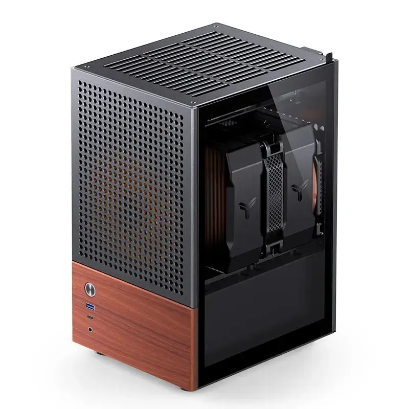 Κουτί PC Jonsbo T6, Mini-Tower, Mini-ITX, Μαύρο
