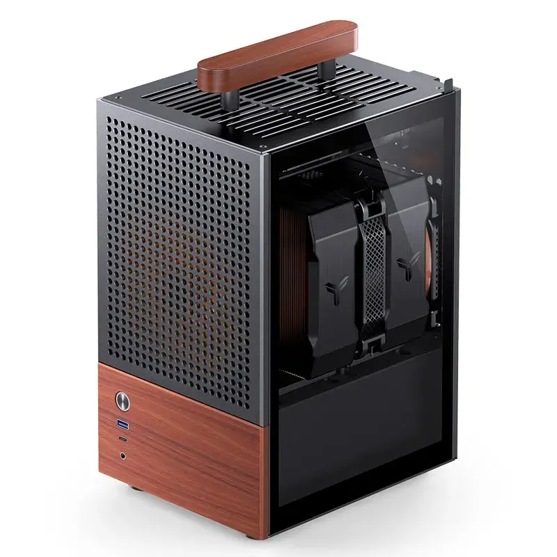 Κουτί PC Jonsbo T6, Mini-Tower, Mini-ITX, Μαύρο