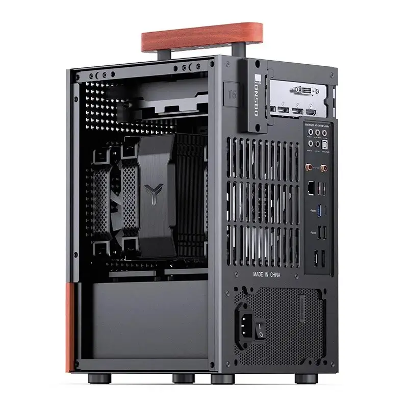 Κουτί PC Jonsbo T6, Mini-Tower, Mini-ITX, Μαύρο