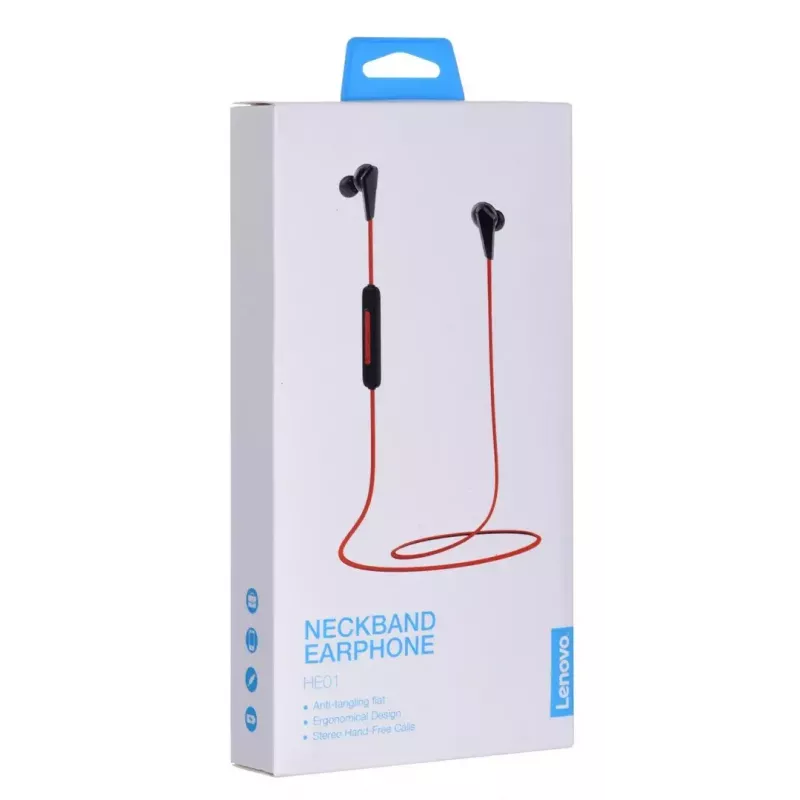 Ασύρματα ακουστικά Bluetooth Lenovo HE01 κόκκινα