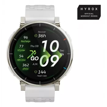 Έξυπνο ρολόι Amazfit Active 3 — 3,35 cm (1,32 ίντσες) AMOLED, 466×466, οθόνη αφής, GPS, 365 mAh, λουράκι σιλικόνης