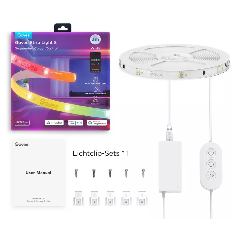 Govee H612FCD1 RGB LED-ταινία, 3 μέτρα