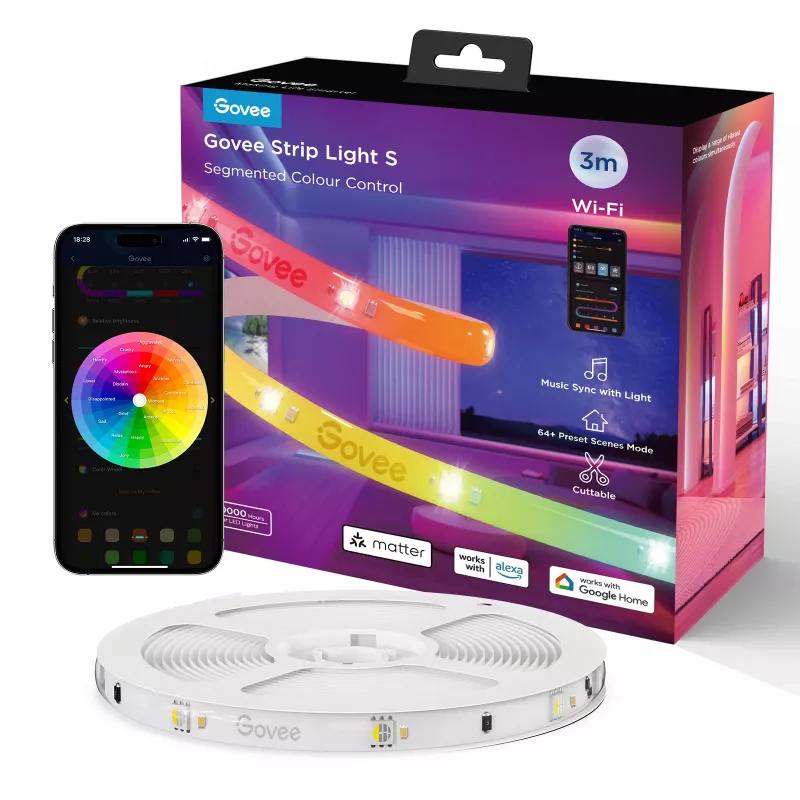 Govee H612FCD1 RGB LED-ταινία, 3 μέτρα