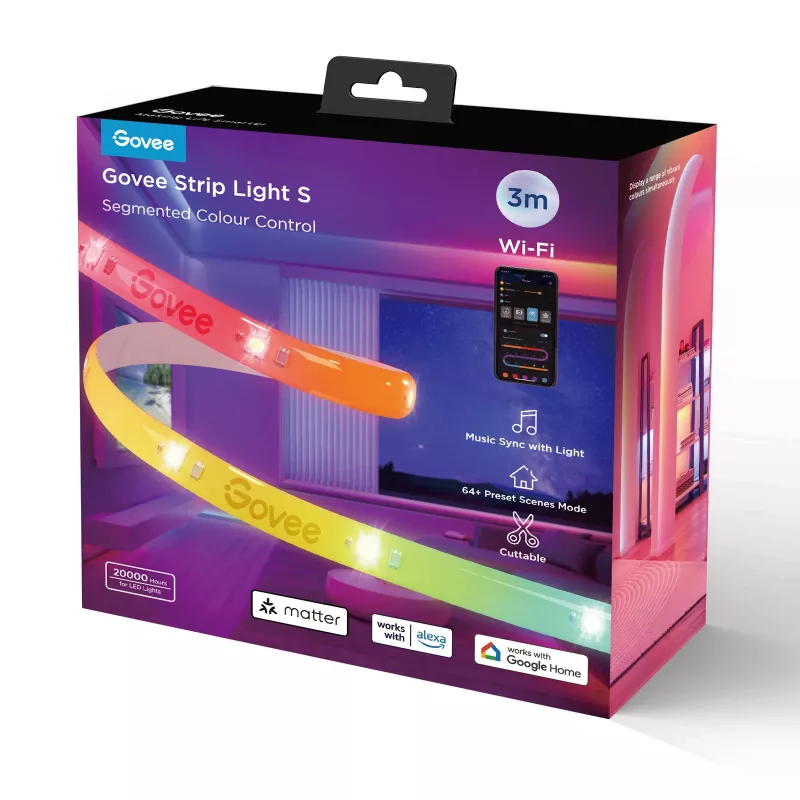 Govee H612FCD1 RGB LED-ταινία, 3 μέτρα