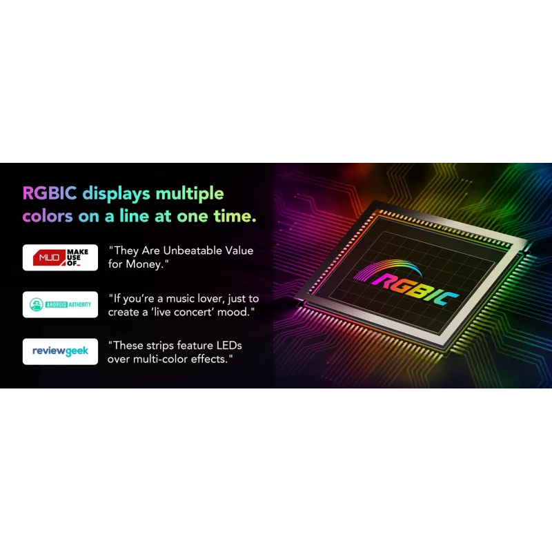 Govee H612FCD1 RGB LED-ταινία, 3 μέτρα