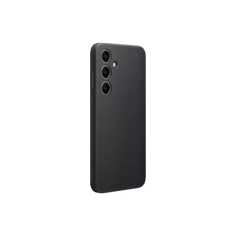 Samsung Galaxy S24+ Vegan Leather Case Μαύρο Monochromatic 6.7-inch