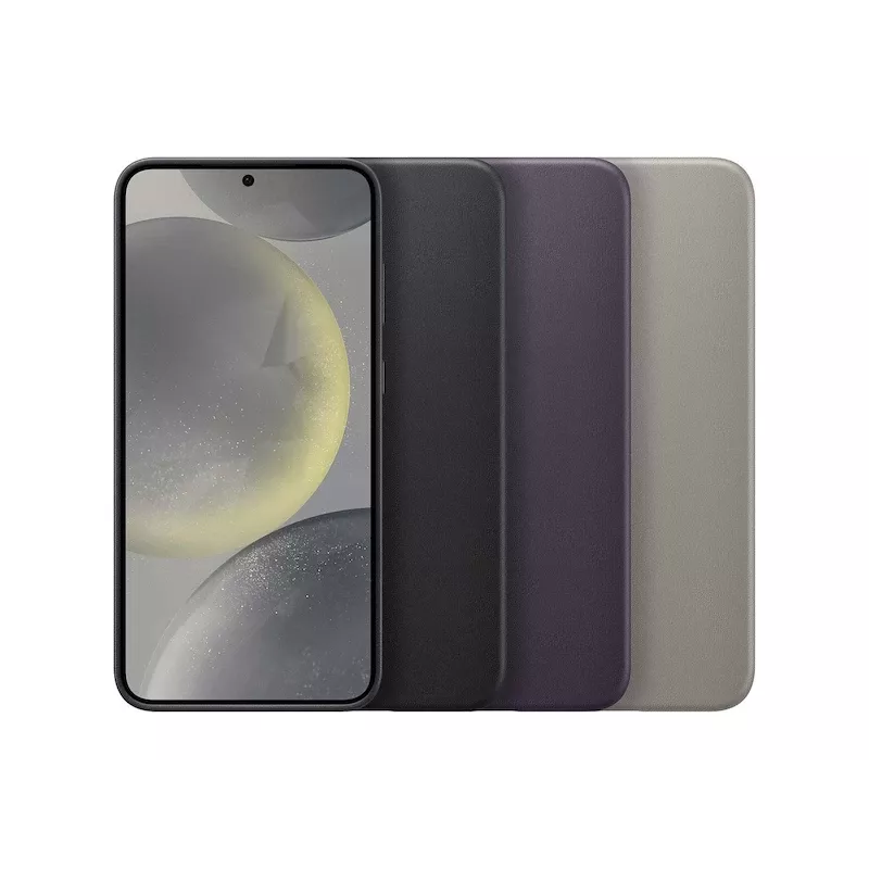 Samsung Galaxy S24+ Vegan Leather Case Μαύρο Monochromatic 6.7-inch