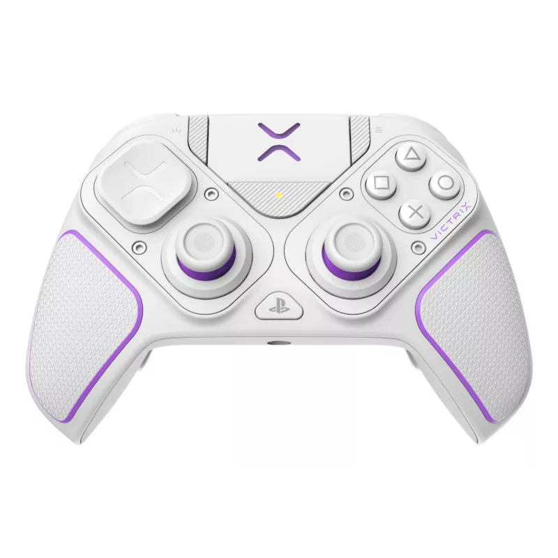 Gamepad VICTRIX 052-002-WH ενσύρματο & ασύρματο RF/USB, USB-C, 2000mAh, PC/PS4/PS5, Μωβ/Λευκό