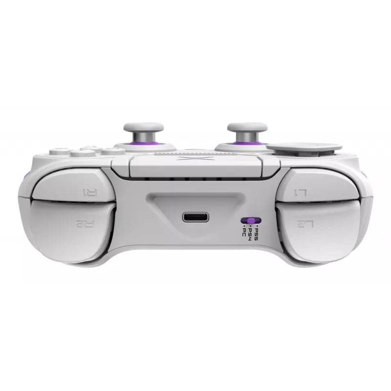 Gamepad VICTRIX 052-002-WH ενσύρματο & ασύρματο RF/USB, USB-C, 2000mAh, PC/PS4/PS5, Μωβ/Λευκό