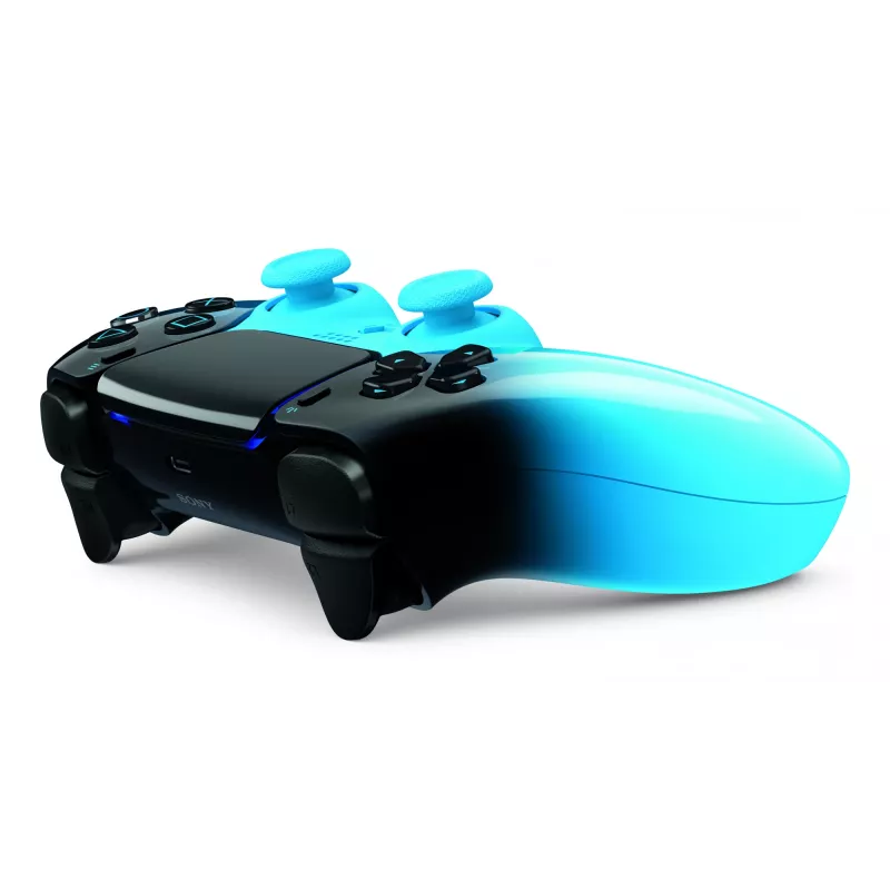 Gamepad Sony DualSense για PlayStation 5, Bluetooth/USB, μαύρο/μπλε, USB-C, με μπαταρία