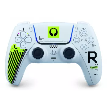 Gamepad Sony DualSense για PlayStation 5 — Bluetooth/USB, λευκό & πράσινο, αναλογικό/ψηφιακό, USB‑C