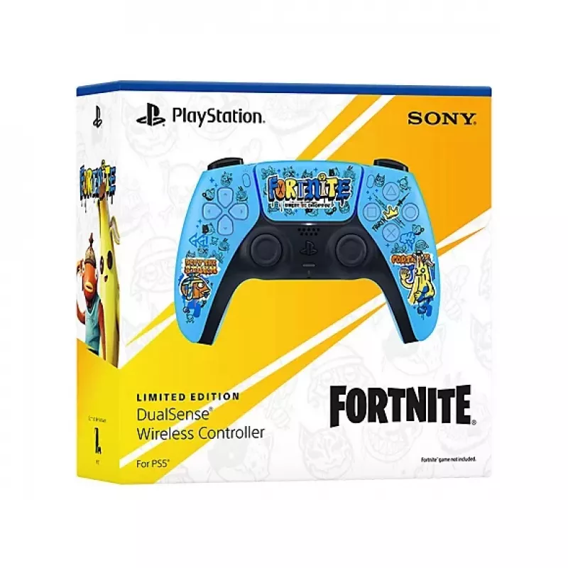 Gamepad Sony DualSense Wireless PlayStation 5 Controller — μοντέλο 9593973, μπλε, σχέδιο Fortnite, Bluetooth/USB, με μπαταρία