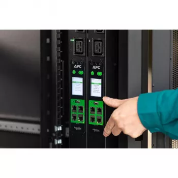 APC Easy PDU Switched Zero U 32A 230V(20)C13 (4)C19 IEC309, Switched, 0U, μονοφασικό, κάθετο, μαύρο, 17 έξοδοι AC