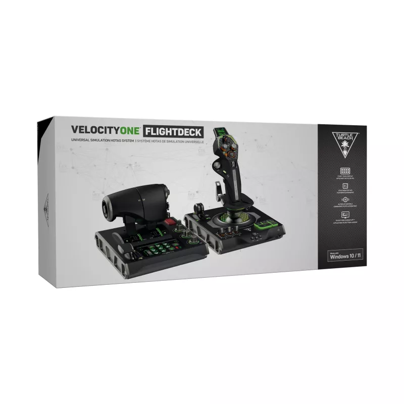 Σύστημα προσομοίωσης πτήσης HOTAS Turtle Beach VelocityOne Flightdeck για PC με Windows 10 και 11 (TBS-0724-05)