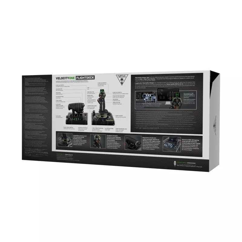 Σύστημα προσομοίωσης πτήσης HOTAS Turtle Beach VelocityOne Flightdeck για PC με Windows 10 και 11 (TBS-0724-05)