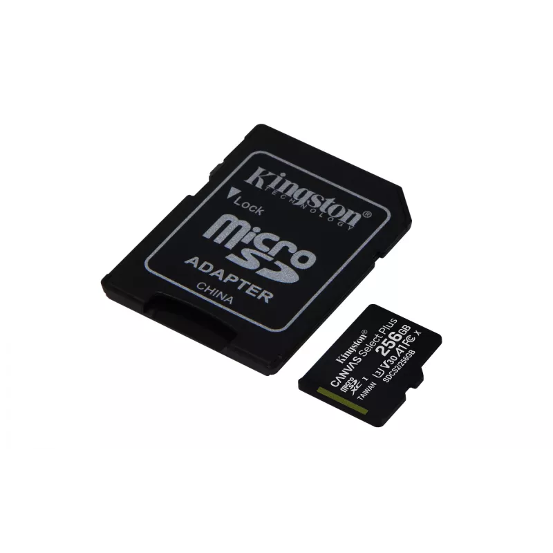Kingston Technology Canvas Select 256GB micSDXC Plus 100R A1 C10 Κάρτα + Αντάπτορας