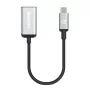 Manhattan Καλώδιο USB-C σε HDMI, 4K@60Hz, 5 Gbit/s (USB 3.2 Gen1 γνωστό και ως USB 3.0), 15 cm, Μαύρο, βύσμα αρσενικό σε υποδοχή θηλυκή, Τριετής εγγύηση