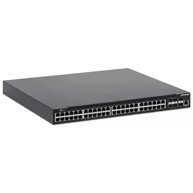 Intellinet Διακόπτης L3 Fully Managed PoE+ 54 θυρών με 48 θύρες Gigabit Ethernet και 6 SFP+ Uplinks