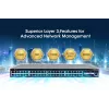Intellinet Διακόπτης L3 Fully Managed PoE+ 54 θυρών με 48 θύρες Gigabit Ethernet και 6 SFP+ Uplinks