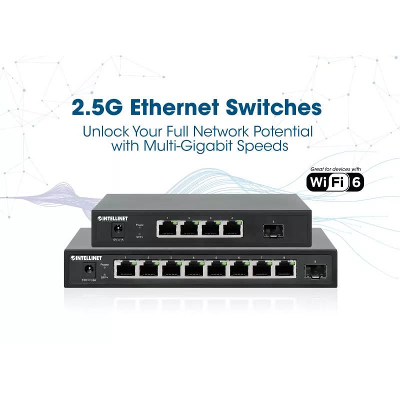 Intellinet Διακόπτης 9 θυρών 8 x 2,5G θύρες Ethernet και 1 SFP+ Uplink