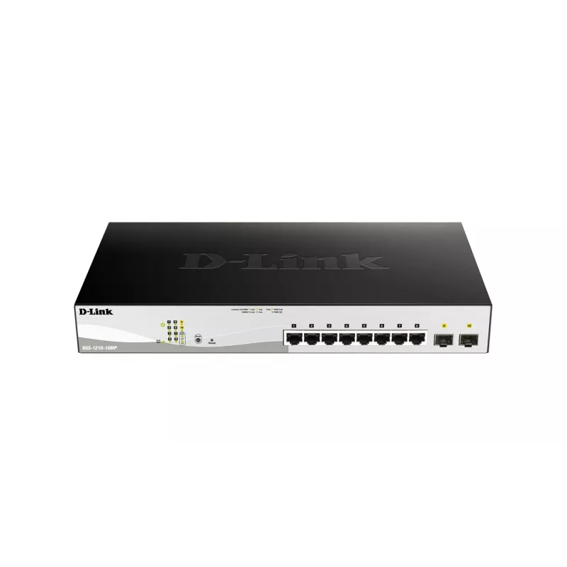 D-Link 10-Port Gigabit PoE+ Smart Managed Switch συμπεριλαμβανομένων 2 SFP-Ports