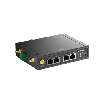 D-Link 4G LTE M2M VPN Wi-Fi Router, Router κινητού δικτύου, Μαύρο, Τοποθέτηση σε ράγα DIN, 802.11b, 802.11g, Wi-Fi 4 (802.11n), 300 Mbit/s, 4G