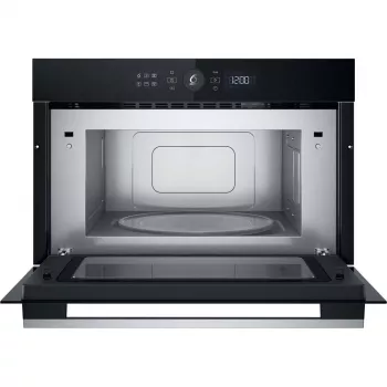 Whirlpool WMD54MX Μαύρος, Ανοξείδωτος χάλυβας Φούρνος μικροκυμάτων με γκριλ Εντοιχιζόμενος 31 L 1000 W