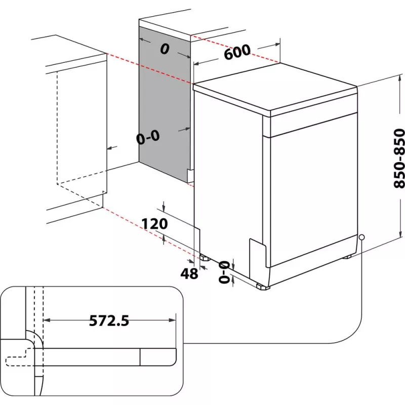 Whirlpool WFC 3C26 PF X Ελεύθερος 14 σερβίτσια