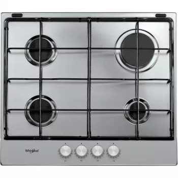 Whirlpool TGML 650 IX Ανοξείδωτος χάλυβας Εντοιχιζόμενη 58 cm Αέριο 4 εστίες