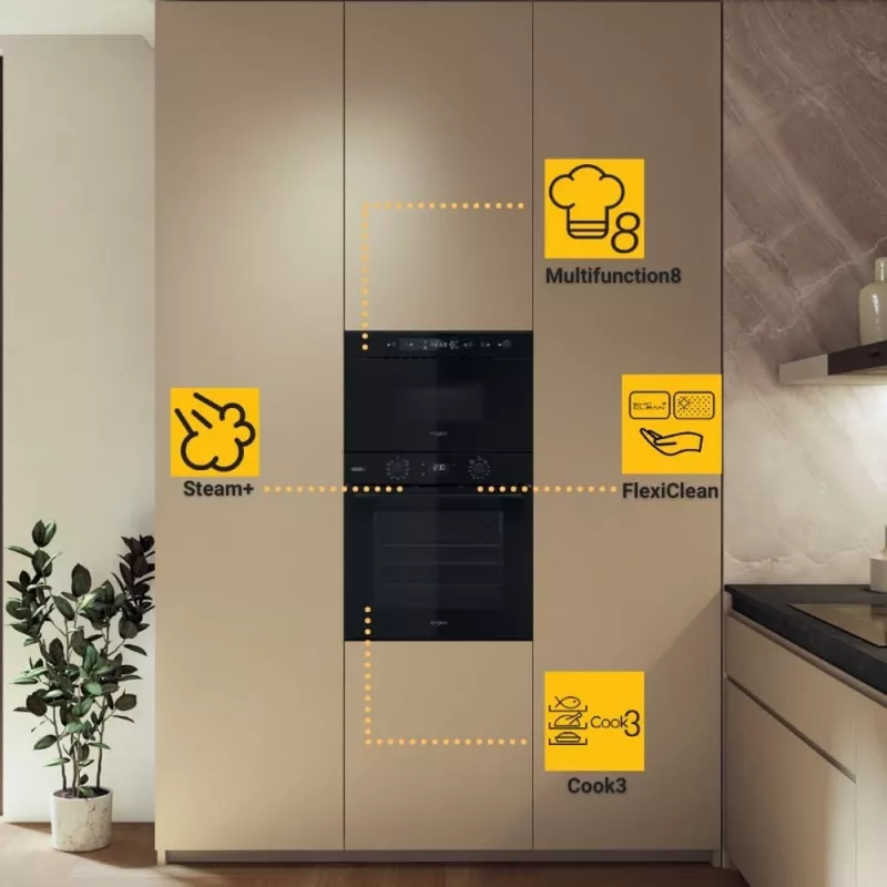 Whirlpool OMSK58RU1SB 71 L Μαύρο