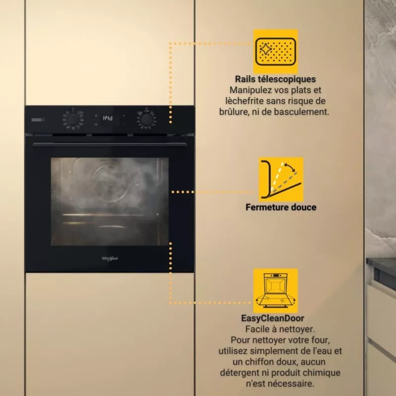 Whirlpool OMSK58RU1SB 71 L Μαύρο
