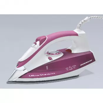 Ariete 6215 Σίδερο ατμού, 2200 W, Πλάκα ανοξείδωτου χάλυβα, 0,28 L, Μωβ/Λευκό