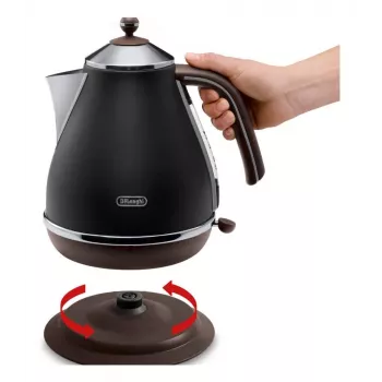 De’Longhi KBOV 2001.BK Βραστήρας 1,7 l 2000 W Μαύρο, Καφέ