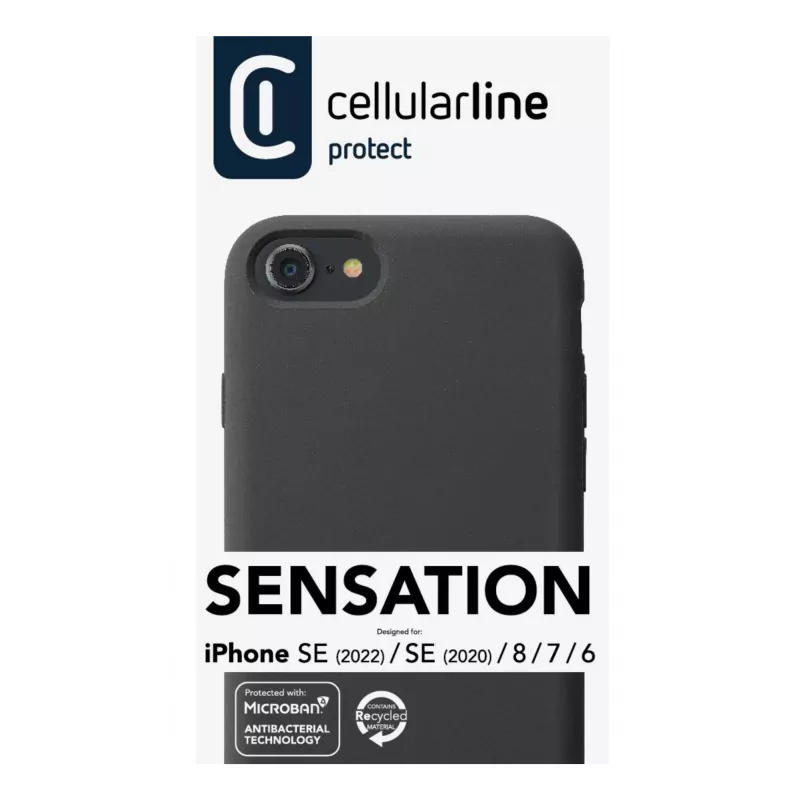 Cellularline Sensation - Θήκη από σιλικόνη Soft-Touch για iPhone SE (2022)/SE (2020)/8/7/6