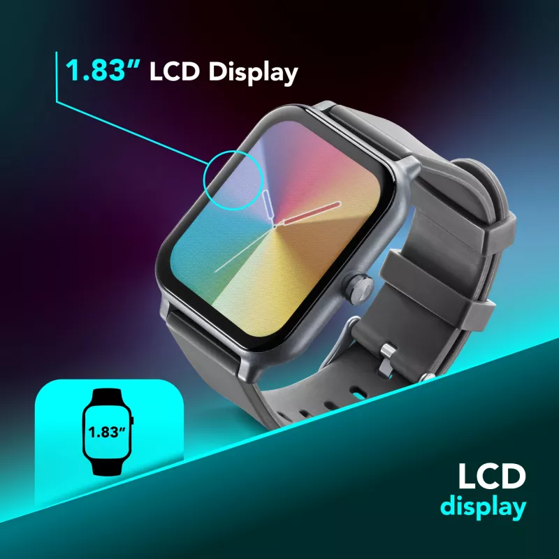 Cellularline ION Έξυπνο ρολόι Bluetooth® με εφαρμογή, LED, 91 g