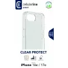 Cellularline Clear Protect - Σκληρή θήκη για iPhone 16e/17e με λαστιχένια πλαίσια