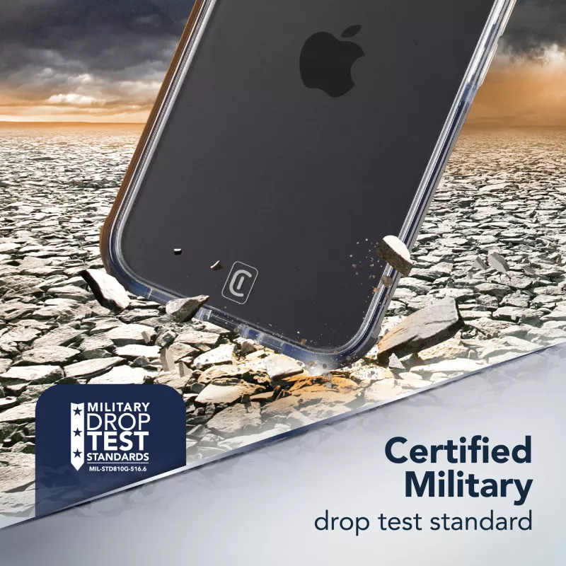 Cellularline Clear Protect - Σκληρή θήκη για iPhone 16e/17e με λαστιχένια πλαίσια