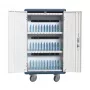 Techly I-CABINET-30DUTY φορητό καρότσι/ντουλάπι διαχείρισης συσκευών Λευκό, Μπλε