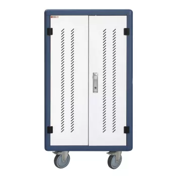 Techly I-CABINET-30DUTY φορητό καρότσι/ντουλάπι διαχείρισης συσκευών Λευκό, Μπλε