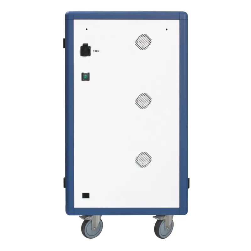 Techly I-CABINET-30DUTY φορητό καρότσι/ντουλάπι διαχείρισης συσκευών Λευκό, Μπλε