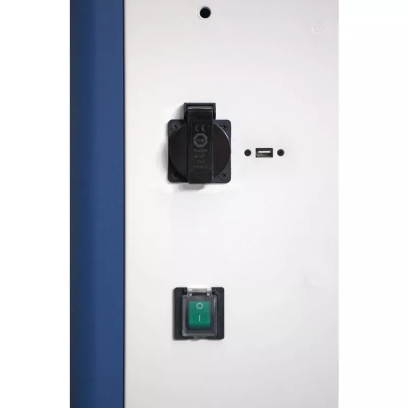 Techly I-CABINET-30DUTY φορητό καρότσι/ντουλάπι διαχείρισης συσκευών Λευκό, Μπλε