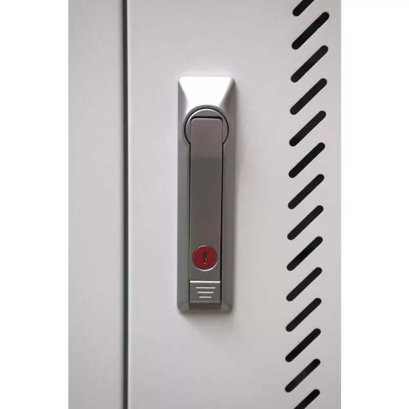 Techly I-CABINET-30DUTY φορητό καρότσι/ντουλάπι διαχείρισης συσκευών Λευκό, Μπλε