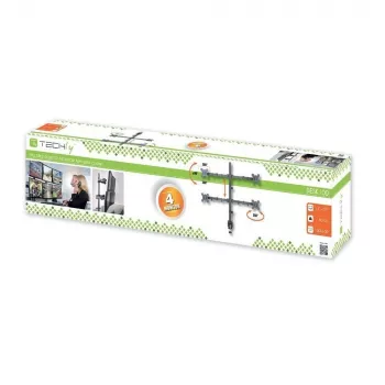 Techly ICA-LCD 382-Q Βάση οθόνης / stand 68,6 cm (27 ίντσες) γραφείου μαύρο
