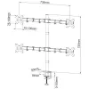 Techly ICA-LCD 382-Q Βάση οθόνης / stand 68,6 cm (27 ίντσες) γραφείου μαύρο