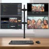 Techly ICA-LCD 382-Q Βάση οθόνης / stand 68,6 cm (27 ίντσες) γραφείου μαύρο