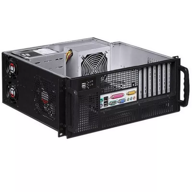 Techly Θήκη βιομηχανικού rack 19/Desktop 4U Ultra Compact Μαύρο I-CASE MP-P4HX-BLK6